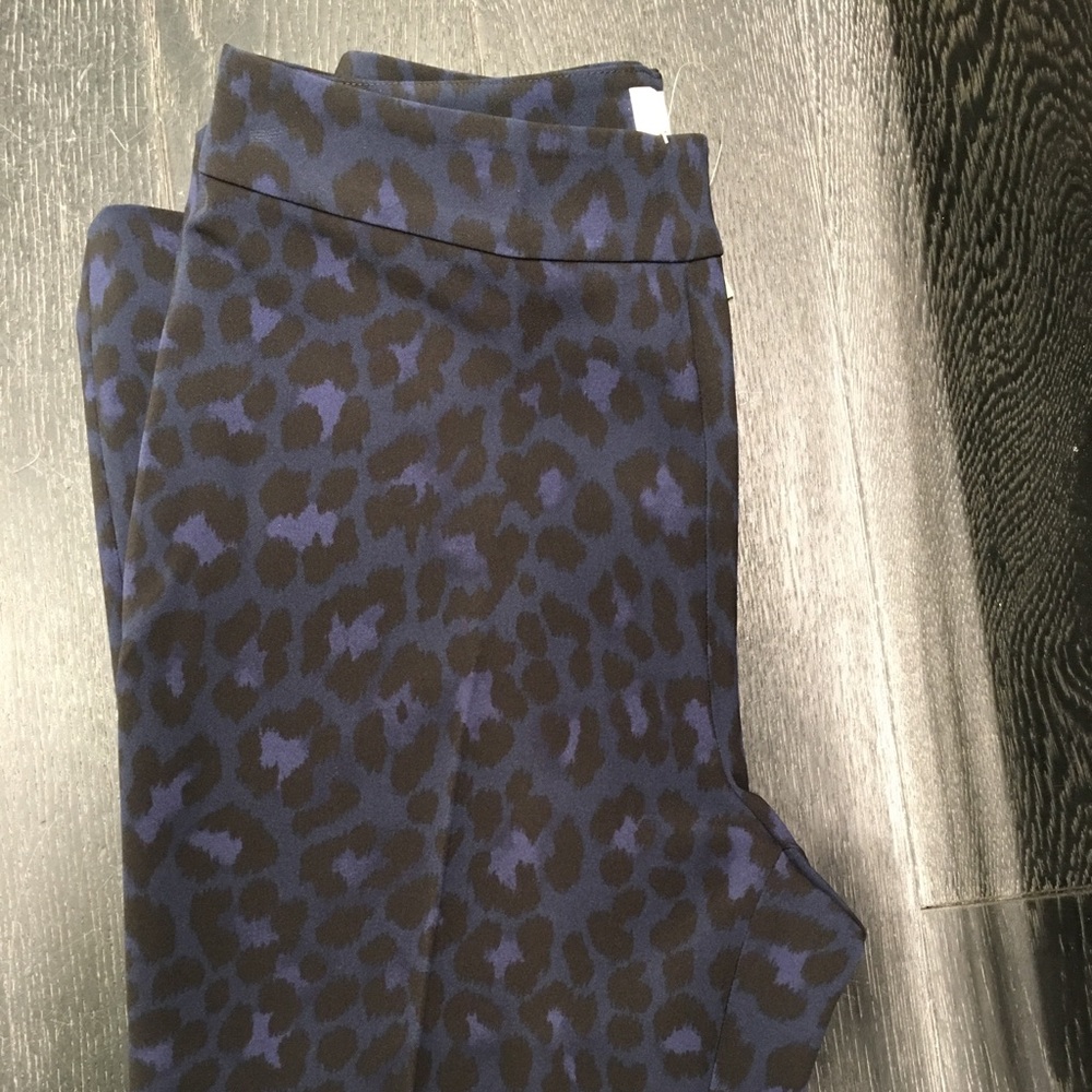 kate spade leopard trousers